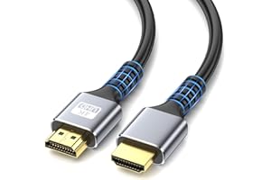 looyotul 4k Cable HDMI 5m de Ultra Alta Velocidad HDMI 2.0 Cable 4K@60Hz Conector Dorado 18gbps, Cable HDMI 3D Arc ethernet,Para Computadoras,Proyector,Monitoreo,HDTV,Xbox,PS4/PS5 (Plateado)