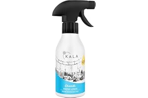 ‎KALA SCENT KALA - Lufterfrischer Duftölspray CHANTI, Raumspray mit Geruchsneutralisation, Raumduft Spray Hält bis zu 48h, Air Freshener mit Aktiv Neutralisator - Duft Fresh Linen, 250ml