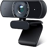 Victure 1080P-Webcam mit Sichtschutz, Streaming-USB-Kamera mit Zwei Stereo-Mikrofonen, Plug-and-Play-Kamera für Aufnahme und 
