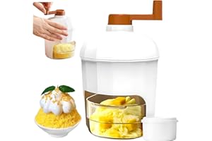 Shyllin Manueller Eiszerkleinerer, Ice Crusher mit Eisform, Shaved Ice Maker, Eiscrusher Manuell, BPA Frei, Geeignet für die Herstellung von Cocktails, Smoothies, Eiscreme