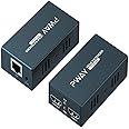 PWAY PW-HT225PIR HDMI Extender 195ft/60m Transmission over Single Cat5e/6/7 Full HD 1080P Support IR Control Loop out 3D EDID