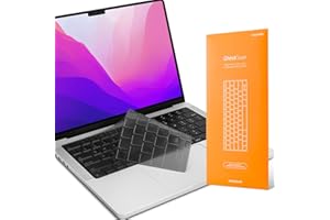 UPPERCASE GhostCover Protection Clavier Ultra Fine de qualité supérieure, Disposition de Clavier EU (ISO), Compatible MacBook Pro 14"/16" (M1/M2/M3/M4 Pro/Max) et Air 13"/15" (M2/M3/M4), Gris