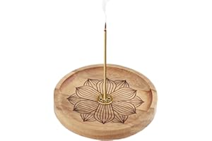 Toivize Porta Incenso, Porta Bastoncini di Incenso Loto Porta Incenso Loto con Raccoglicenere per Meditazione, Yoga e Decorazione Domestica