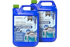 Jarder Swimming Pool and Hot Tub Algaecide Winteriser 2 x 5L - Protects Hot Tubs and Pools in Winter - Algae Remover and Prevents Algae Regrowth