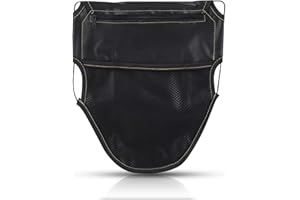 Agatige Bolsa para Debajo del Asiento de Motocicleta, Bolsas de Almacenamiento Debajo del Asiento de Cuero PU, Bolsas de Equipaje para Silla de Montar para Motocicleta Scooter