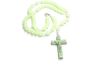 DELL'ARTE Articoli Religiosi Rosario plastica fosforecente - 7mm