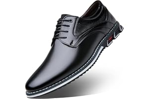 ZHNSHM Chaussures Oxfords et Derbies pour Hommes en Cuir Véritable Léger Durable Élégant et Confortable pour Mariage Bureau et Ville