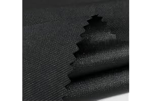 XINFULLWOL Tela Oxford impermeable de alta elasticidad 600D, cubierta interior y exterior, 600 g, negro, 200 x 150 cm