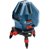 Bosch Professional GLL 5-50 X &Ccedil;izgi Lazer (15m &Ccedil;alışma Alanı [Alıcı ile 50m], Dikey ve Yatay &Ccedil;izgi Yansıtma, 4 x AA Pil, Kırm