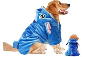 Vestiti per Cani, Gimilife Costumi Halloween Cani Vestito Halloween Cane, Costumi Cartoon per Cani e Gatti di Taglia Piccola, Media e Grande per Halloween, Natale e inverno