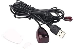 GOSHYDA Przedłużacz Odbiornika IR, Dekoder USB Przedłużacz Pilota na podczerwień, Nadajnik IR USB Repeater do Domowego Hotelu