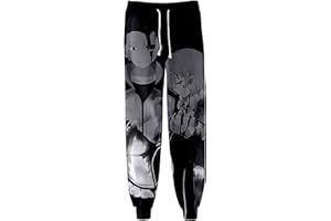 XSLGOGO Unisex Anime Re:Life in a Different World from Zero Hose Emilia Jogginghose Rem Graphics Haremshose mit elastischer Taille und Kordelzug