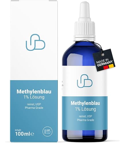 HERRLAN Blu Di Metilene 1% Soluzione Per Laboratorio E Microscopia – 5 Flaconi Da 100 Ml Con Pipetta – USP/Ph. Eur., PZN 19844456