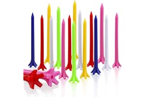 KOFULL golfpeg i plast, noll friktion, rundtur, golfpeggar, plast, storlek 70 mm (2-3/4 tum) -paket med 100