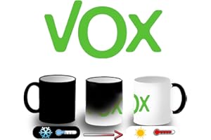 MERCHANDMANIA TAZA MÁGICA LOGO PARTIDO VOX magic mug