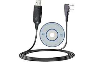 Greacesrio USB Programming Cable for Walkie Talkie with CD Driver Compatible with Bao-feng GT-3, UV-82, BF-888S, UV3R, UV9R, UV-5R, UV-5R Plus and GT-3