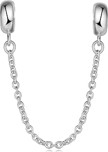 Charm Chaîne de Sécurité Signe de l'Infini et Cœur Rose - Charms Élégance