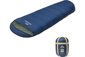Naturehike Sac de Couchage Momie, Sac de Couchage en Coton pour Adultes et Enfants, Sac de Couchage Compact Portable Ultra-LÉGer Hiver 300GSM/600GSM, avec Sac ÉTanche pour Toutes Les Saisons