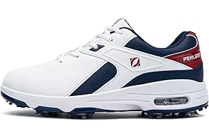 Fenlern Zapatos de Golf para Hombre con Clavos Blandos Ligeros Al Aire Libre Antideslizantes Zapatillas de Golf Hombre