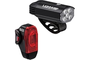 Lezyne Fusion Drive/Pro LED Front & Rear Rear Tail Light Set, White & Red, USB Rechargeable