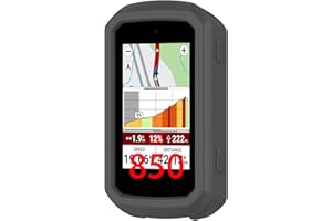 GIOPUEY Case Compatible with Garmin Edge 850/Garmin Edge 550, Ultra-thin soft Cilicone Cover, Slim-Fit,Anti-Fall,Not Easy to Dirty - Grey