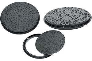 Clark-Drain CD 452 Polypropylene Dual Locking Circular Manhole Cover 550 Millimetre Diameter
