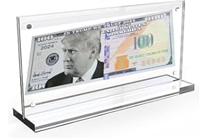 YIQILAFADA Président Donald Trump 2024 Bill de 100 dollars dans un présentoir