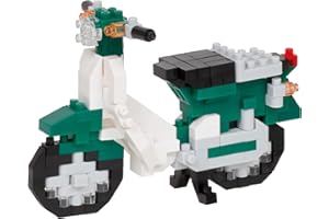 KAWADA nanoblock Honda Super Cub 50 Green, Color mélange, NBC-357