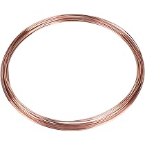 PATIKIL 99,9% Kupferdraht – 6 M, 1,5 Mm Durchmesser, Halbrund Für Schmuck & Garten