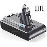 BuTure Batteria Dyson V6, 6000mAh Batteria per Dyson V6 DC62 SV03 SV09 DC58 DC59 DC61 DC72 DC74, 21.6V DC62 Dyson Batterie Ab