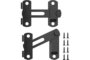 Rseuphiee 2 Pezzi Chiavistello per Porta, Serratura Porta in Acciaio Inox, Serratura Porta Interna, Serratura Cancello Esterno