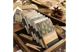 Eozighi 480 hojas de papel de scrapbooking 8 estilos decorativos accesorios de artesanía de papel para manualidades, papel de manualidades, suministros de papel para diario