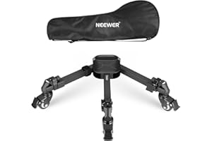 NEEWER Stativwagen für Fotografie, Kamerawagen mit Schnellverschluss und 2" Gummirädern, Teleskopbeinen, Griff, Tasche, 33Pfund Schwerlast, Tripod Dolly für DSLR Kamera Camcorder Videoaufnahmen, TS009