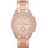 Fossil Rye Analog Rose Gold Dial Womens Watch Bq3639 Desertcart - Main Image