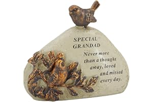 OOTO Special Grandad Robin Bird Memorial Graveside Stone Plaque Ornament