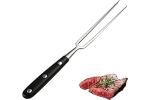 AYHYHLJZJ Fourchette à viande en acier inoxydable avec manche – Fourchette de cuisson à la viande 27 cm, idéale pour grill, rôti et service