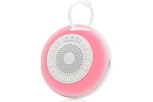 CALONNY Ruidos blancos para recién nacido portátil con luz nocturna, 24 sonidos relajantes, batería recargable, temporizador, máquina de ruido blanco, máquina de ruido para bebés y adultos