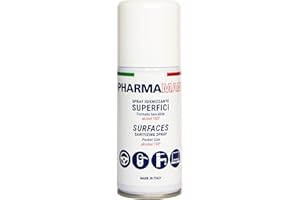 Pharmamani SPRAY IGIENIZZANTE SUPERFICI Tascabile da 100 ml. 100% Alcool, Efficacia immediata, Igienizza le Superfici al Contatto, Asciuga rapidamente. Profumo gradevole.