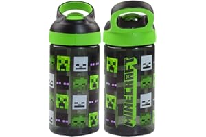 Vanilla Underground Minecraft Creeper Zombie Steve 16oz / 473ml Botella Deportiva Reutilizable