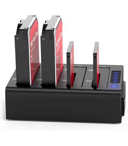 SABRENT 5-Bay USB-C Docking Station for 2.5” SATA HDDs and SSDs