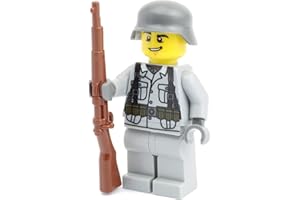BRICKSSTUFF WW2 Custom Soldato Tedesco con BrickArms Kar98, da Lego® Parti