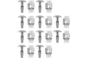 COZERI 10 Paires Cache Sous Moteur,Référence 703016 703018,Clips de Fixation en Alliage d'Aluminium pour Peugeot, Fixations Support Couvre Moteur, Compatible,pour avec 206 207 406 407 806 807