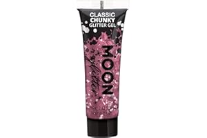 Moon Glitter Żel z klasycznym grubym brokatem 12 ml różowy