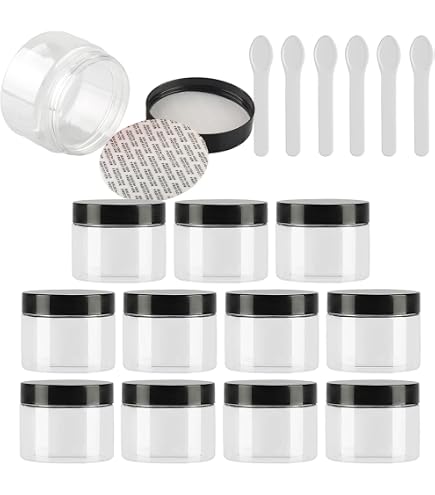 25 Ml PET Tiegel Transparent Mit Alu-Deckel – 10 Stück, Für Creme, Salbe, DIY