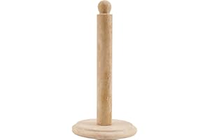 SPESHSTONES Travertin-Papierhandtuchhalter, 32,5 cm, Steinpapierhandtücher, Organizer für Küche, Arbeitsplatte, freistehender Toilettenpapierrollenständer für Badezimmer-Dekor