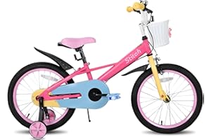 STITCH MACARONS 12/14/16/18 inch kids bike for 2-8 girls, girls bike with stablisers and basket,pink/blue