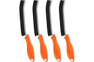 TQRR 4 Pièces Brosse Nettoyage Salle de Bain - Brosse à Joint Carrelage Poil Dur pour Cuisine et Fenêtre Éviers Toilettes WC Baignoire Carrelage Sol (4, Orange)