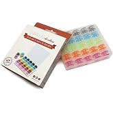 Alfa 6050-Box of 25 Bobbins Colours, Multicoloured, 0