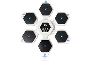 SZBJSMF Music Boxing Machine,Machine de Boxe Musicale avec Bluetooth Intelligente et Lumières LED,Boxe Mural Musique pour Adulte, Enfant