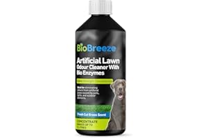 BioBreeze Artificial Grass Cleaner Pet Odour Eliminator (MAKES 5 LITRES) Enzyme Dog Urine Neutraliser Deodoriser for Dog Wee on Astro Lawn